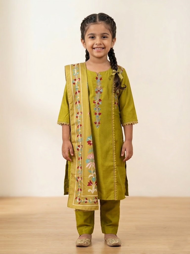 GIRLS CHURIDHAR (3PC)